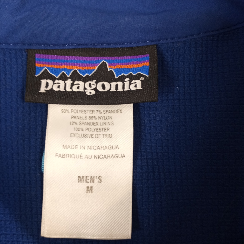 Patagonia Men's Hybrid Soft Shell PolarTec Jacket Blue Windbloc Medium - Picture 8 of 16